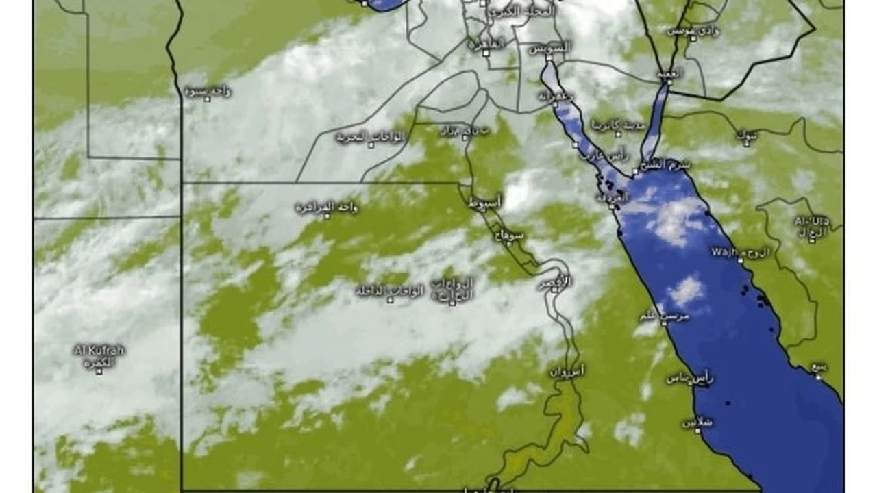 غطاء سحابي يغطي سماء محافظات مصر يمهد لهطول أمطار متوقعة خلال الأيام المقبلة
